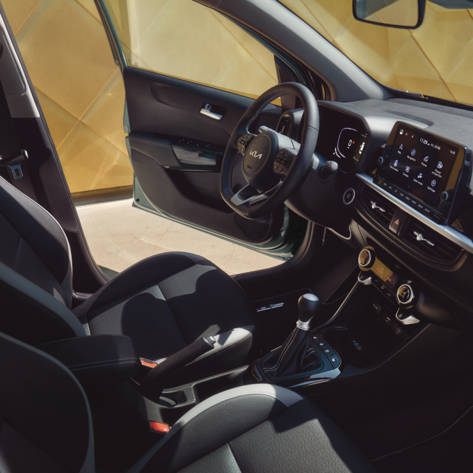 Picanto GTLine MY25 Interior Seats Dashboard Steeringwheel Cluster CMYK