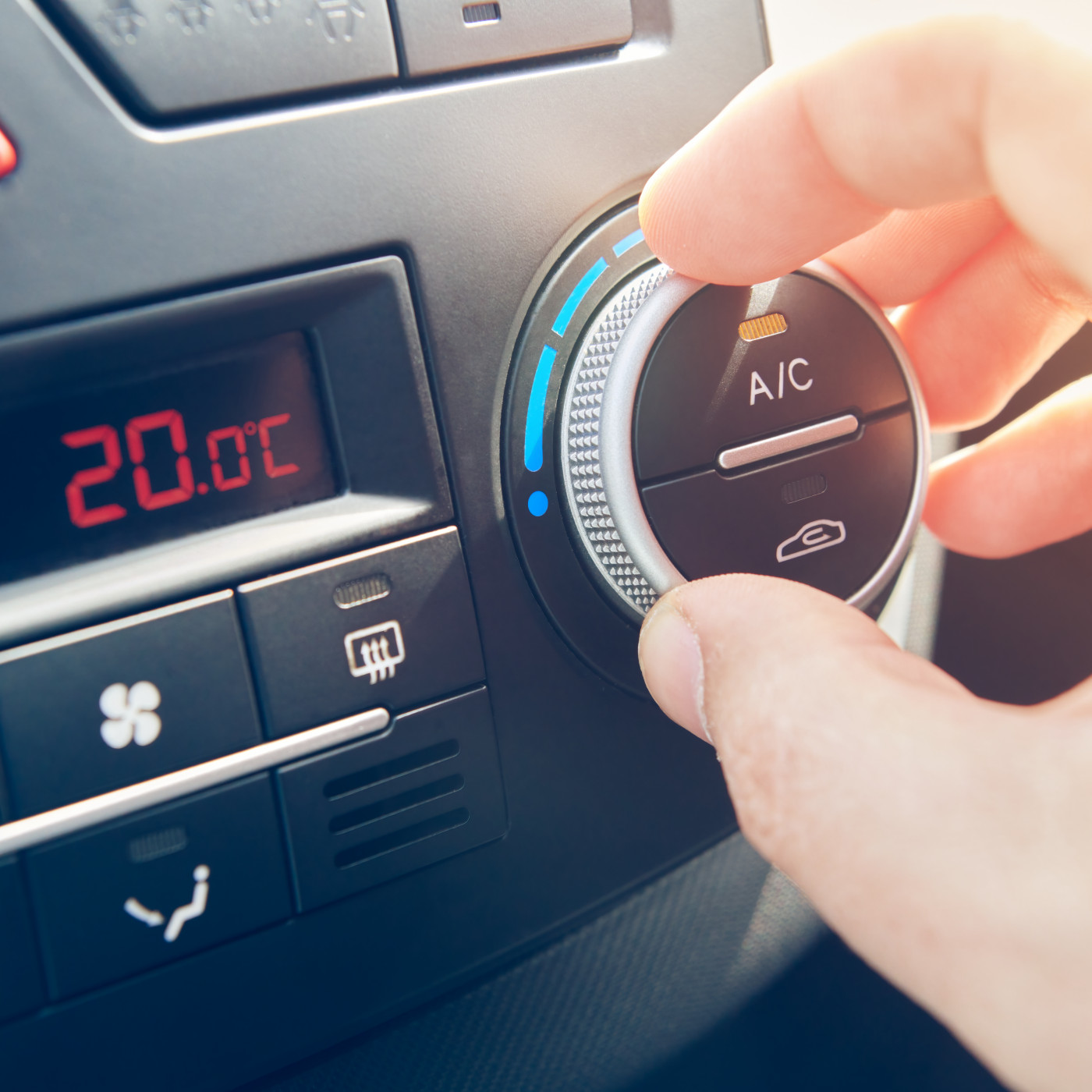 airco met hand