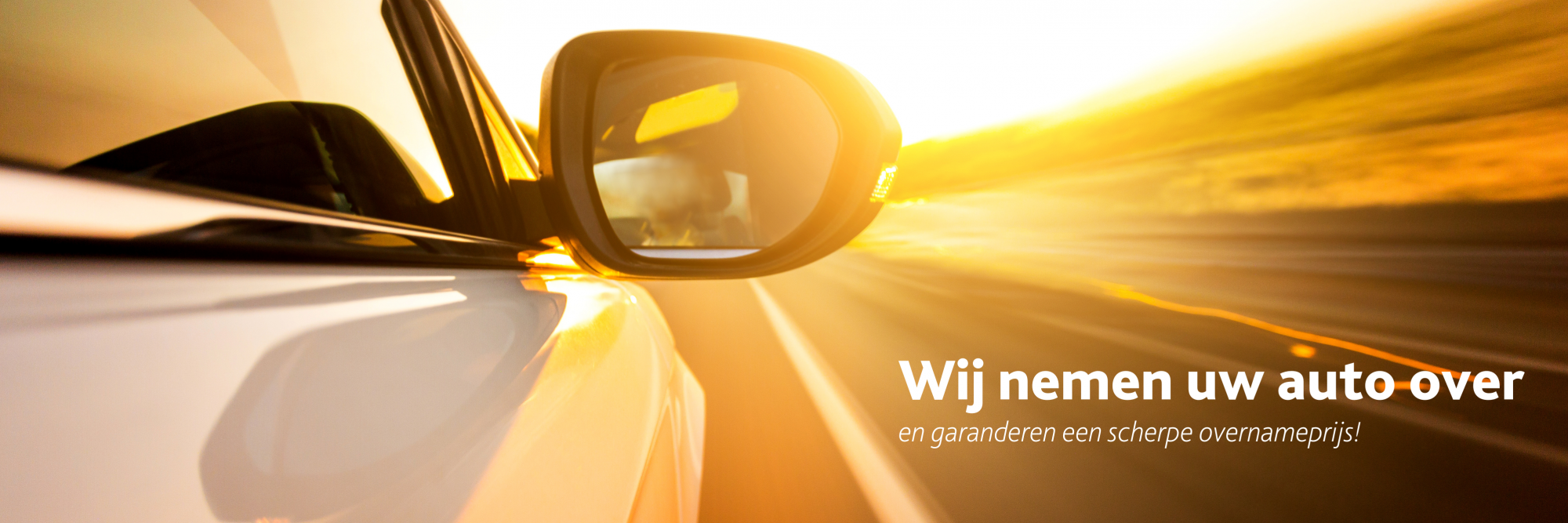 Wij willen uw auto