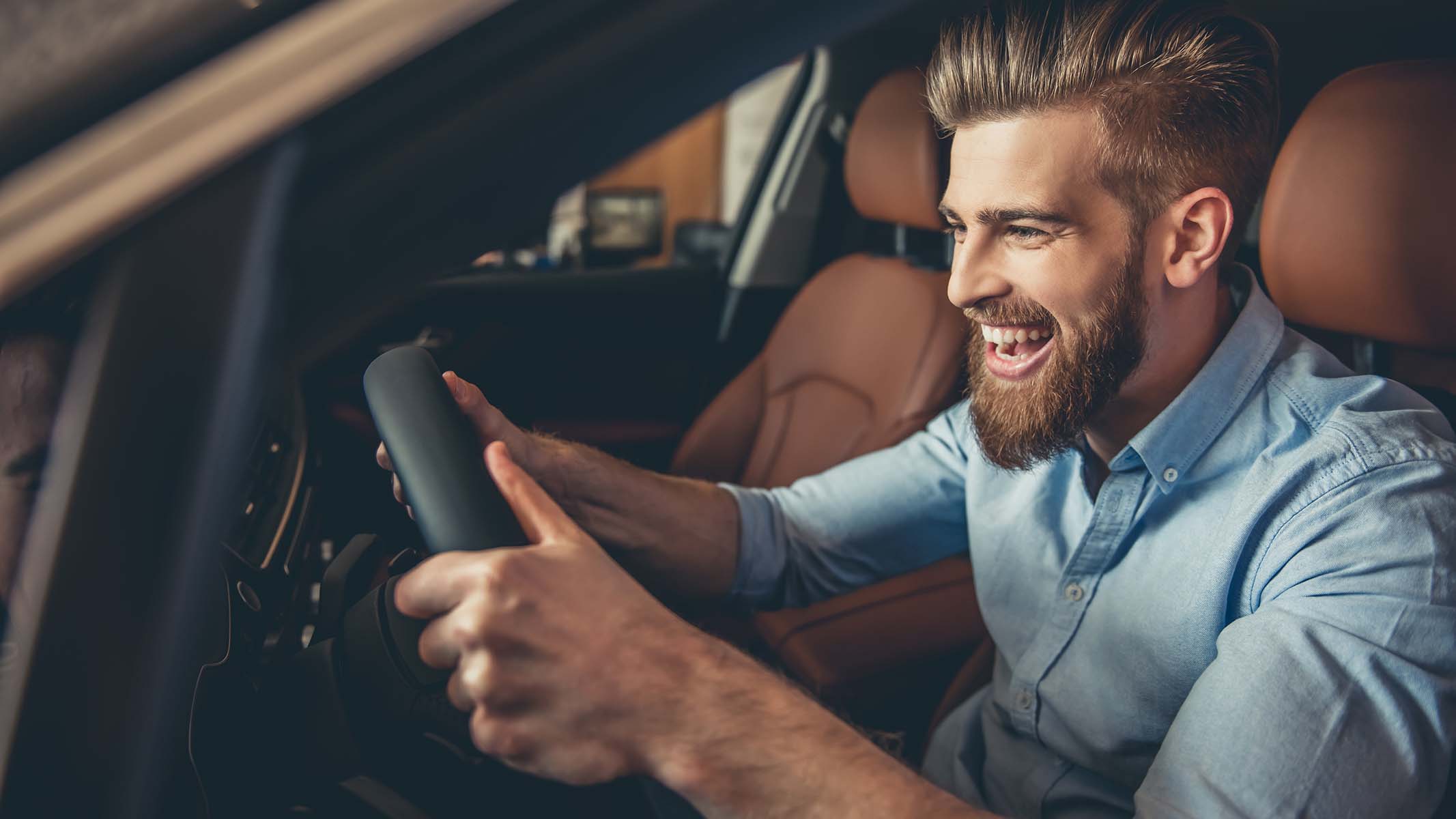 Man in Car 2133x1200